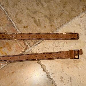Zadig & Voltaire Brown Studded Belt